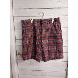 G&M Men's Shorts Size 38 Waist Multicolor Plaid Shorts Golf Vacation